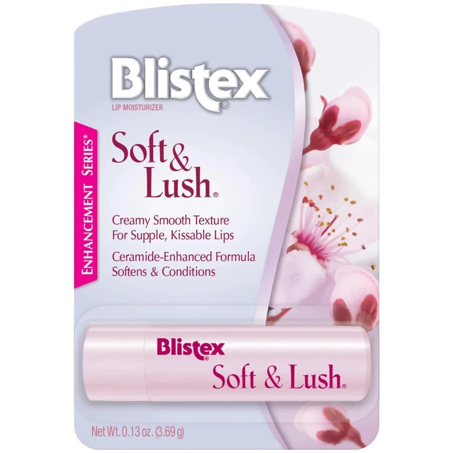 Blistex Soft & Lush Lip Protectant 0.13 oz | Ceramide-Enhanced Moisturizer for Deep Hydration
