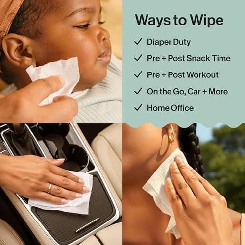 The Honest Company Multi-Use Baby Wipes, Geo Mood, 288 Count | Compostable, Plant-Based, Hypoallergenic, 99% Water thumbnail 8