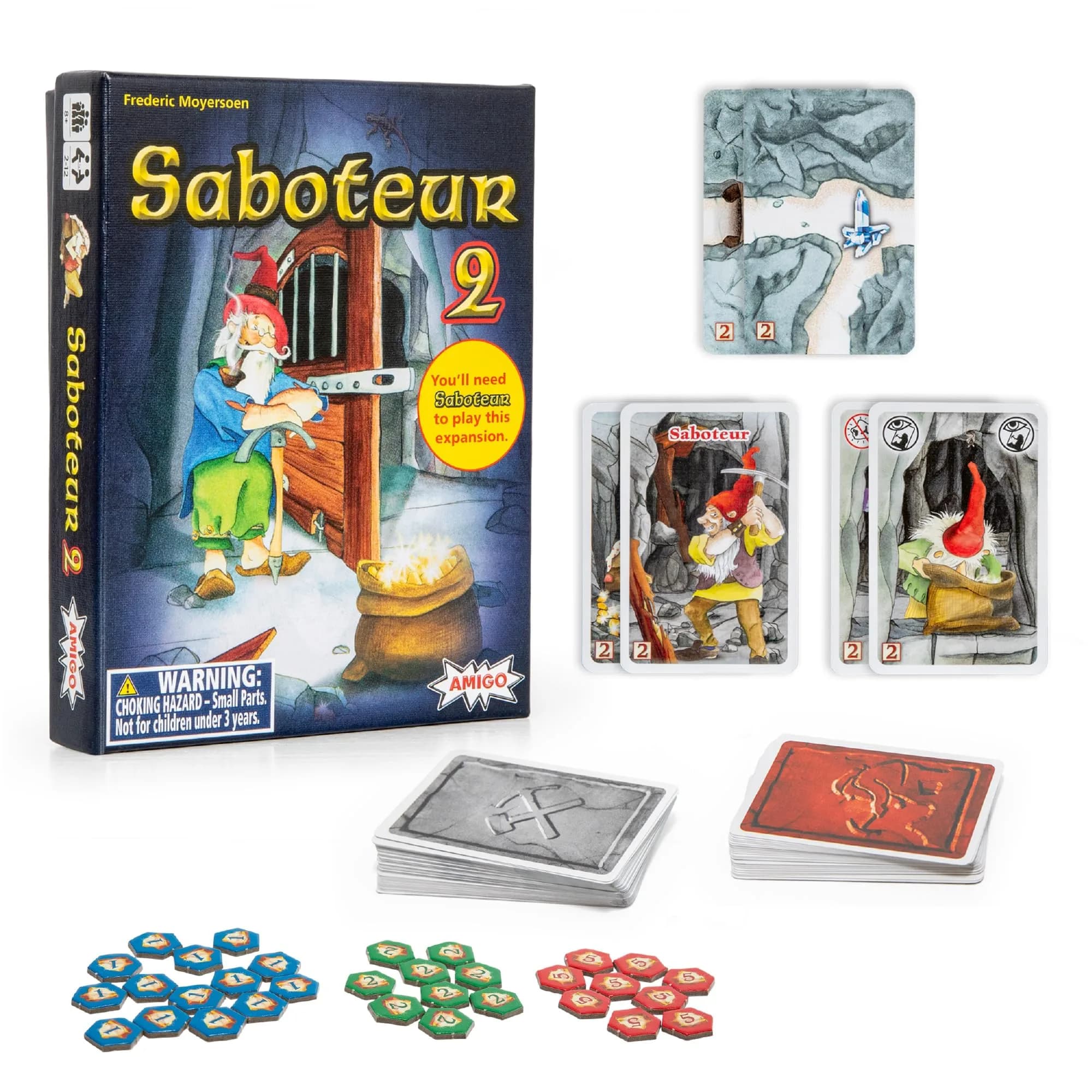 AMIGO Saboteur 2 Expansion Pack Strategy Card Game | 2-12 Players, Ages 8+ - main product image