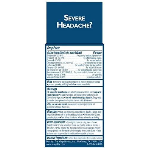 MagniLife Migraine Relief 90 Tablets | Fast-Acting, Non-Habit Forming Headache Support thumbnail 5