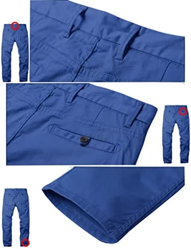Match Men's Regular Fit Comfort Stretch Casual Chino Pants (Indigo, 34) | All-Day Comfort & Style thumbnail 6