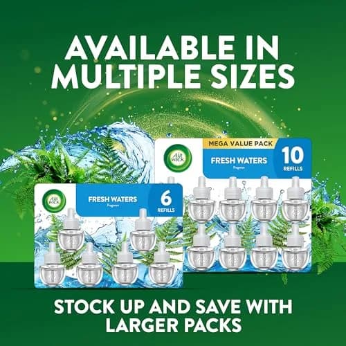 Air Wick Plug In Refills, Fresh Waters Scented Oils | Long-Lasting Fragrance (3.3 Fl Oz) | Natural Essential Oils thumbnail 7