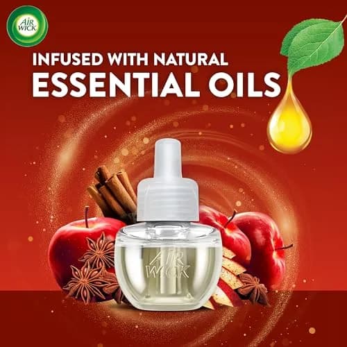 Air Wick Plug In Refill Apple Cinnamon Medley Scented Oil 5ct | Infused with Essential Oils thumbnail 3