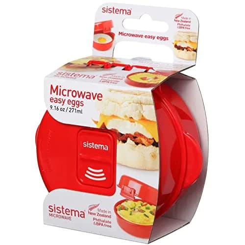 Sistema Easy Eggs Microwave Egg Cooker 270 ml | BPA-Free Egg Poacher with Steam Release Vent for Easy Cooking thumbnail 1