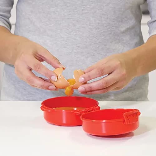 Sistema Easy Eggs Microwave Egg Cooker 270 ml | BPA-Free Egg Poacher with Steam Release Vent for Easy Cooking thumbnail 9