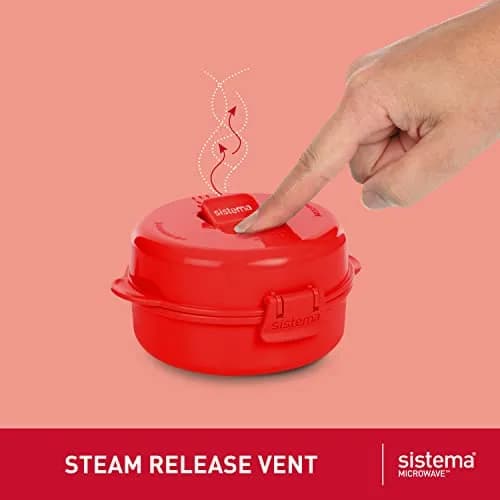 Sistema Easy Eggs Microwave Egg Cooker 270 ml | BPA-Free Egg Poacher with Steam Release Vent for Easy Cooking thumbnail 3