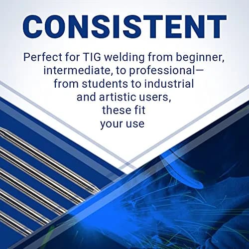 Midwest Tungsten Service Gold 3/32" (2.38mm) TIG Tungsten Electrodes - 1.5% Lanthanated, 10-Pack | Reliable Arc-Striking for AC/DC Welding thumbnail 6