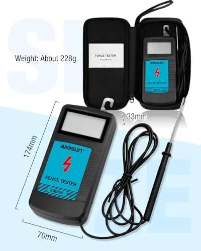 allsun Electric Fence Fault Finder Max 9.9kv | Digital Voltage Tester for Livestock thumbnail 8