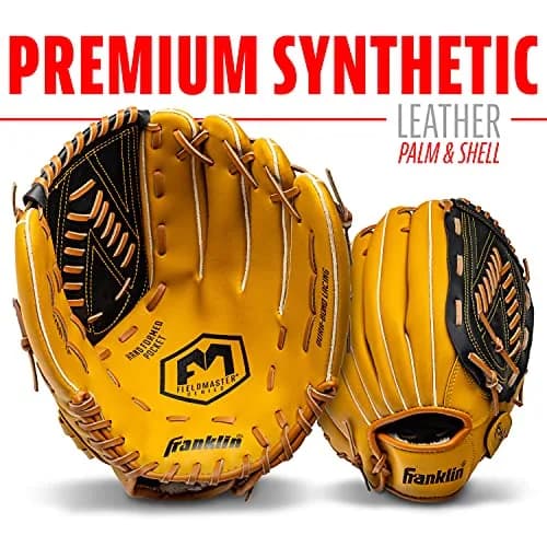 Franklin Sports Field Master Baseball Glove 13" (33.02 cm) | Right Hand Throw Outfielder's Mitt thumbnail 4