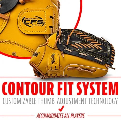 Franklin Sports Field Master Baseball Glove 13" (33.02 cm) | Right Hand Throw Outfielder's Mitt thumbnail 5