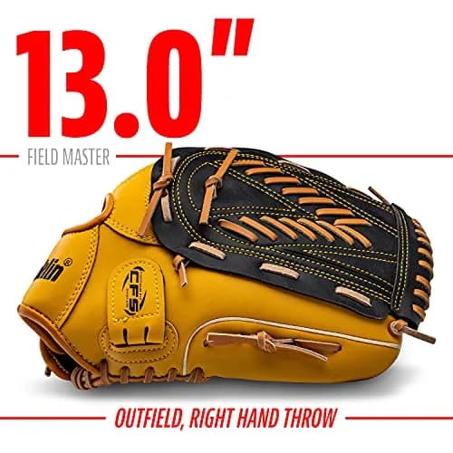 Franklin Sports Field Master Baseball Glove 13" (33.02 cm) | Right Hand Throw Outfielder's Mitt thumbnail 3