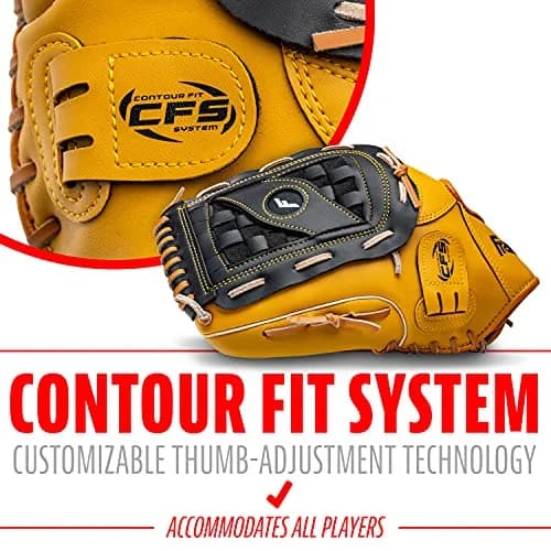 Franklin Sports Field Master Baseball Glove 14 inch (35.56 cm) | Left Hand Throw thumbnail 5