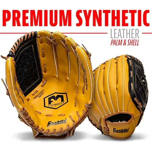 Franklin Sports Field Master Baseball Glove 14 inch Right Hand Throw | Durable Synthetic Leather for All Positions thumbnail 4