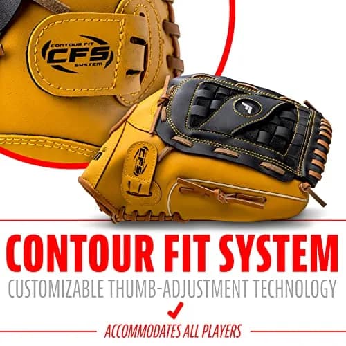 Franklin Sports Field Master Baseball Glove 14 inch Right Hand Throw | Durable Synthetic Leather for All Positions thumbnail 5
