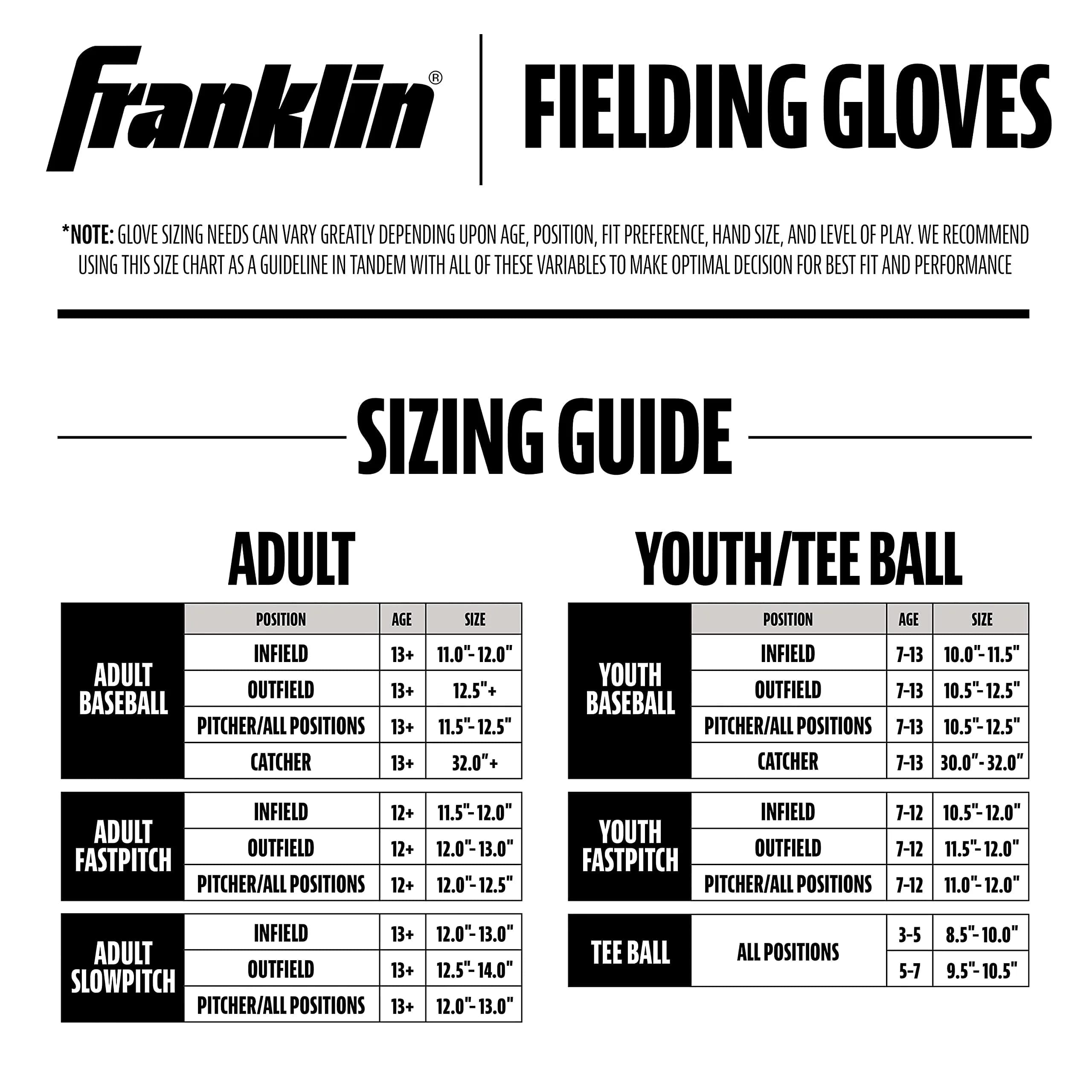 Franklin Sports Field Master Baseball Glove 14 inch Right Hand Throw | Durable Synthetic Leather for All Positions - view 7