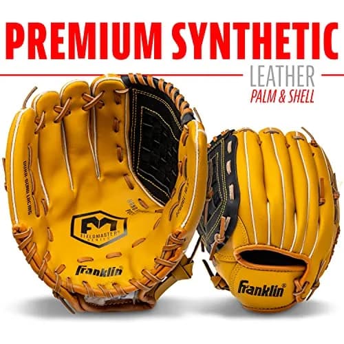 Franklin Sports Field Master Baseball Glove 12" (30.5 cm) | Right Hand Throw Outfielder's Mitt thumbnail 4