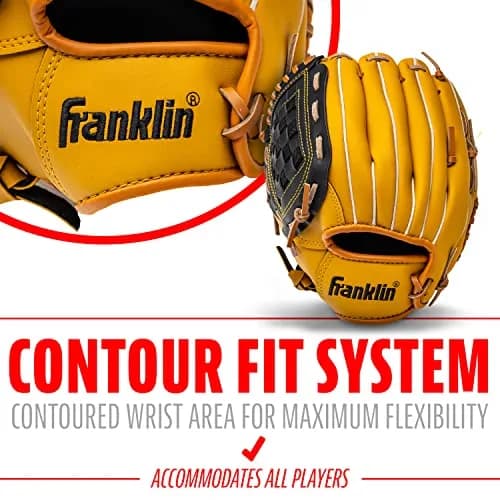 Franklin Sports Field Master Baseball Glove 12" (30.5 cm) | Right Hand Throw Outfielder's Mitt thumbnail 5
