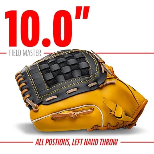 Franklin Sports Field Master Baseball Glove 12" (30.5 cm) | Right Hand Throw Outfielder's Mitt thumbnail 3