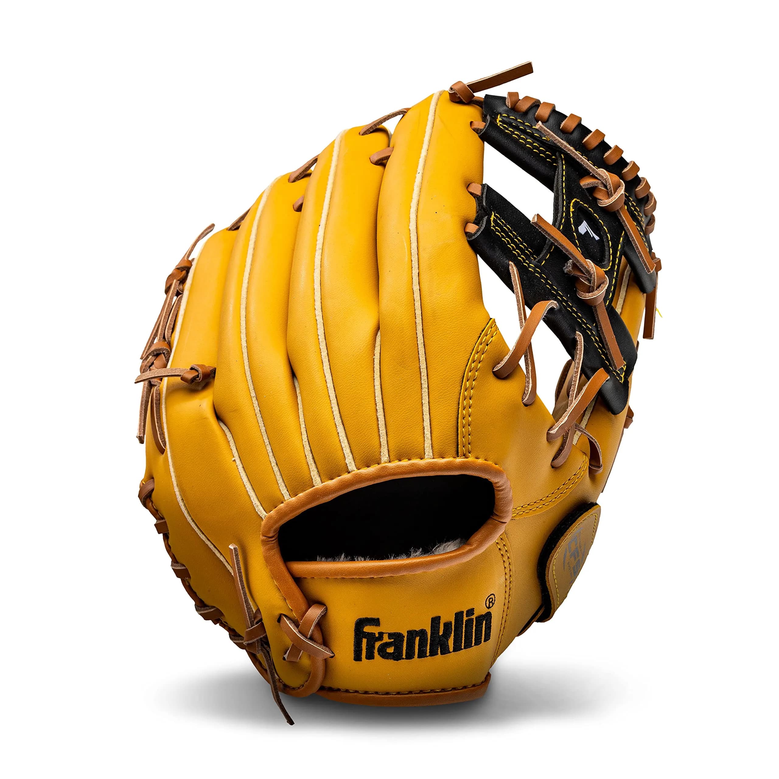 Franklin Sports Field Master Baseball Glove 11" (27.9cm) RHT | Easy Break-In Synthetic Leather — Tan