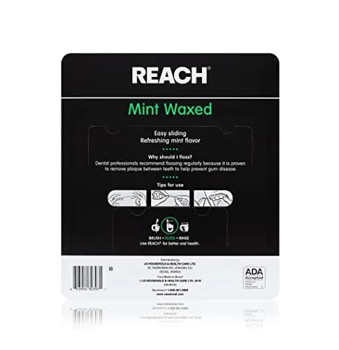Reach Mint Waxed Dental Floss 49.68 m (55 yd) | Shred Resistant Plaque Remover thumbnail 4
