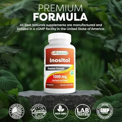 Best Naturals Inositol 1000mg 120 Tablets | Vitamin B8 Supplement for Liver Detox & Cell Communication thumbnail 5