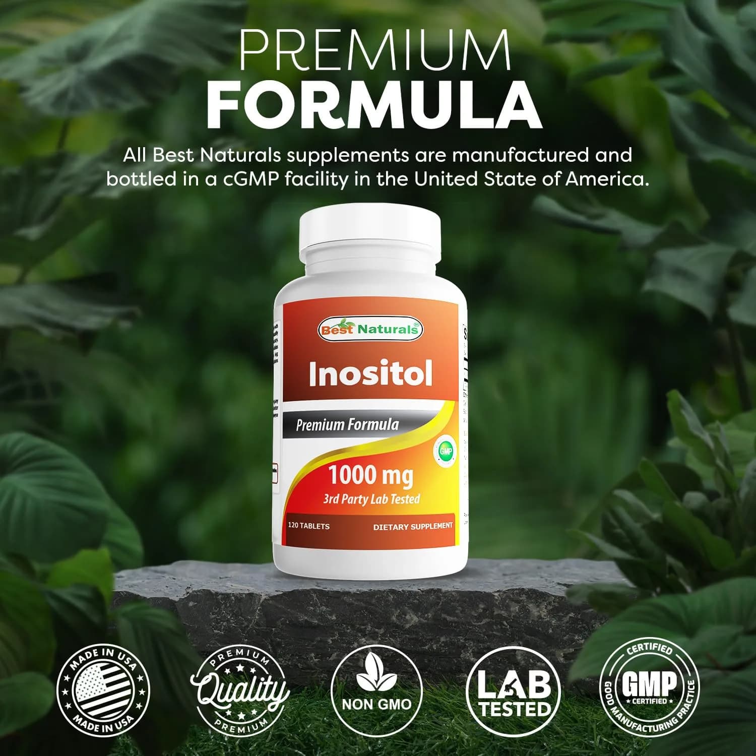 Best Naturals Inositol 1000mg 120 Tablets | Vitamin B8 Supplement for Liver Detox & Cell Communication - view 5