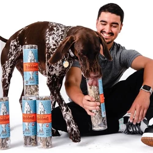 Polkadog Crunchy Haddock Skins Dog Treats | Single Ingredient, 2oz | Omega-3 Rich, Natural Fish Snack thumbnail 6