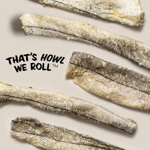 Polkadog Crunchy Haddock Skins Dog Treats | Single Ingredient, 2oz | Omega-3 Rich, Natural Fish Snack thumbnail 7