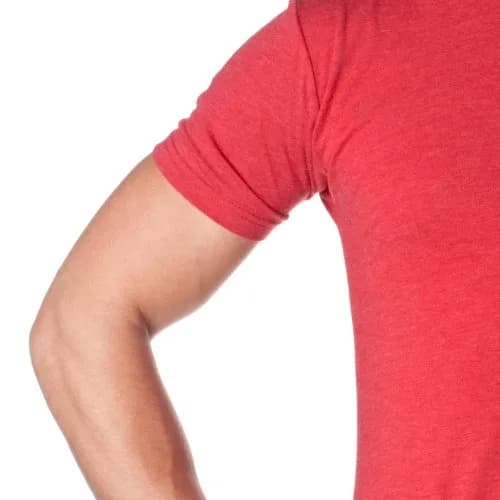 The Next Level Men's Triblend Crew XL VINTAGE RED | Relaxed Fit Short Sleeve T-Shirt thumbnail 3