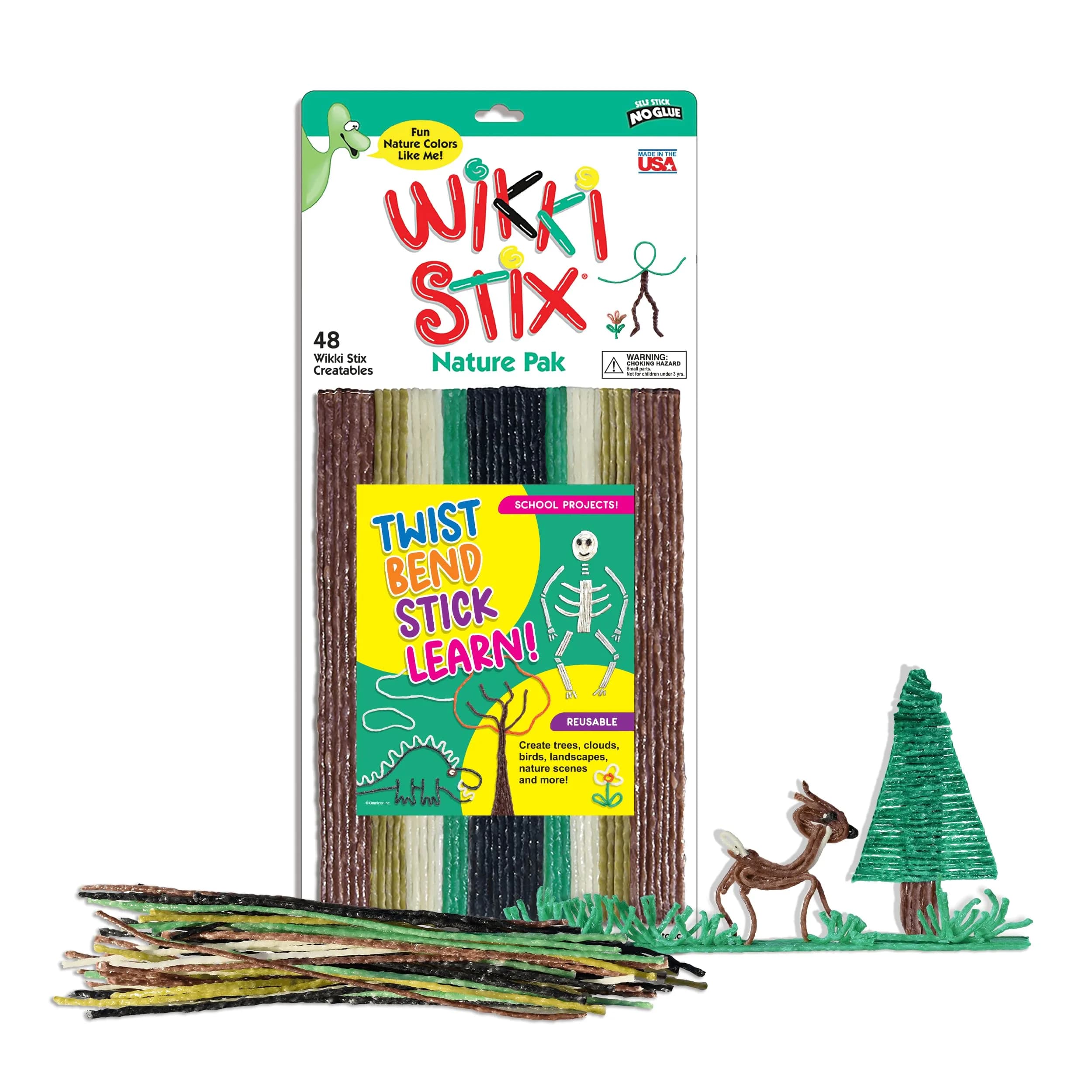 Wikki Stix Arts and Crafts for Kids Triple Play Pack, 144 Count | Non-Toxic Waxed Yarn for Creative Play - view 3
