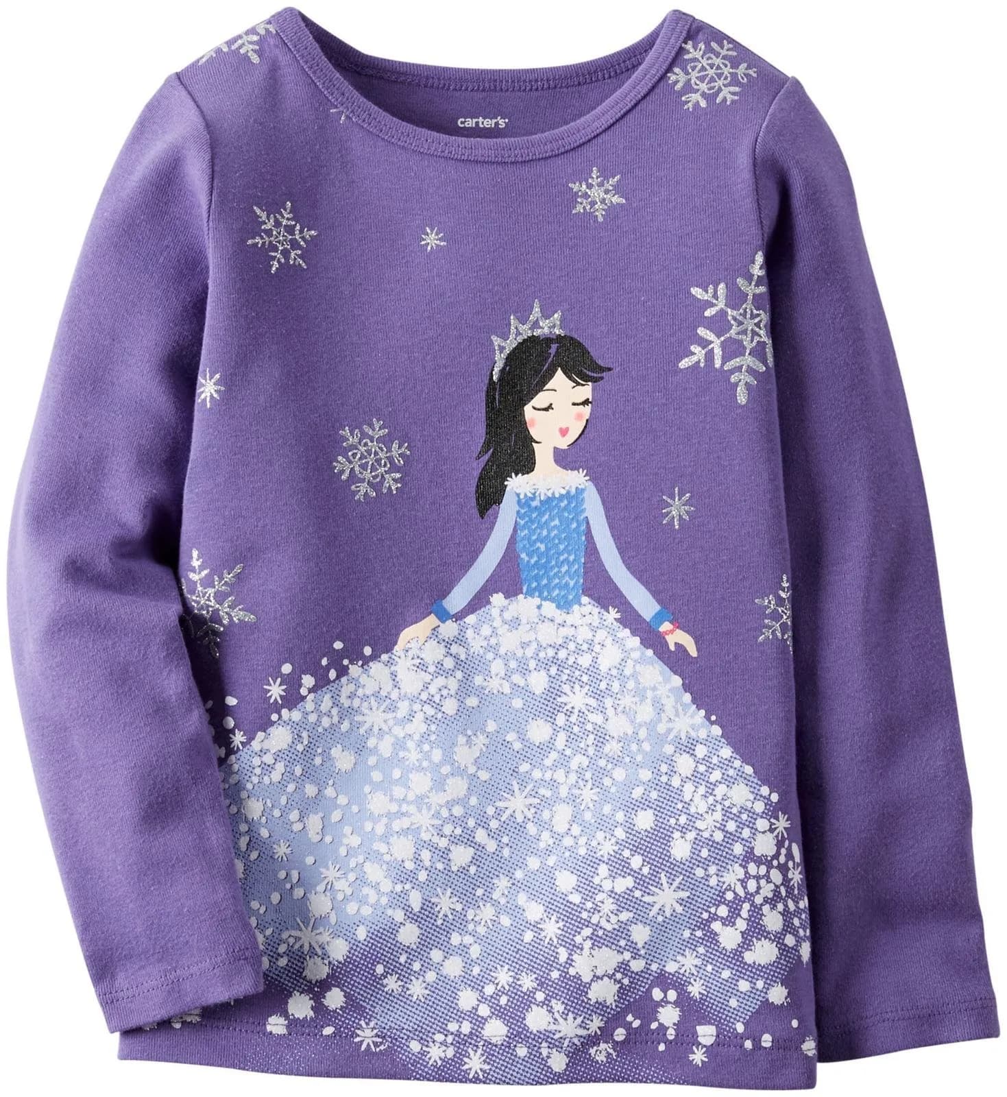 Carter's Baby Girl's Graphic Top - Princess - 12 Months | 100% Cotton, Malaysia, Casual, Loose Fit - main product image