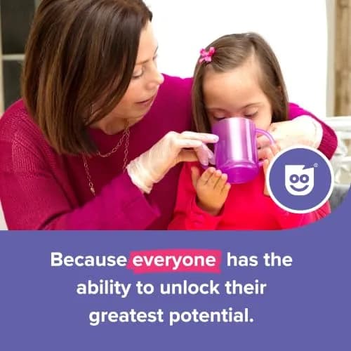 TalkTools Recessed Lid Cup with Handles, 150ml (5 fl oz) Purple | Therapeutic Oral Motor Training Cup thumbnail 6