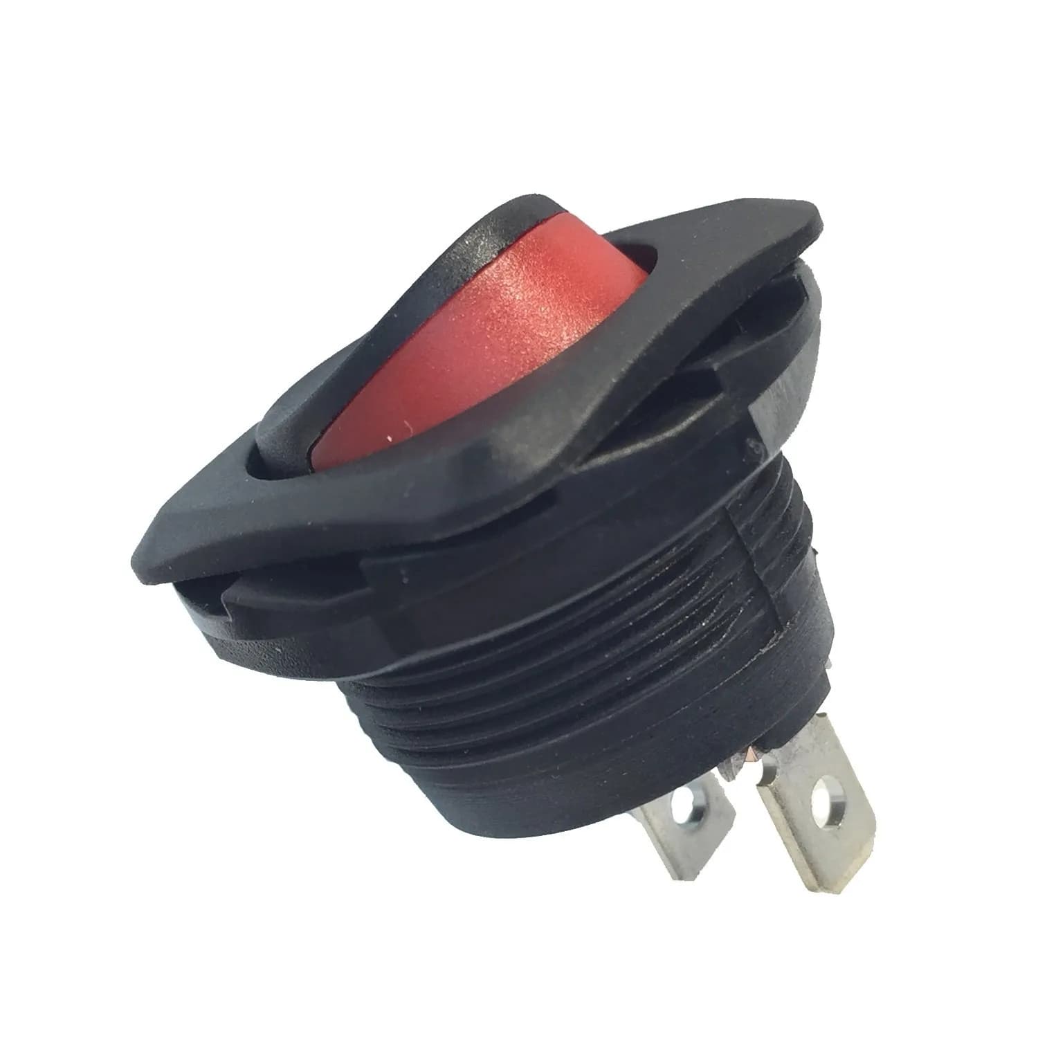 Gardner Bender GSW-45 Heavy-Duty Rocker Switch, SPST ON-OFF, 20A/125V AC, Spade Terminal, Black | Fits .830 x 1.45 Inch Panel Cutouts — Red Illumination