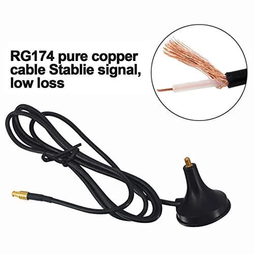 onelinkmore ADS-B Antenna 1090MHz 2.5dBi MCX + MCX-SMA Adapter, Magnetic Aerial | Omni-directional Reception thumbnail 6