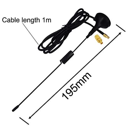 onelinkmore ADS-B Antenna 1090MHz 2.5dBi MCX + MCX-SMA Adapter, Magnetic Aerial | Omni-directional Reception thumbnail 2