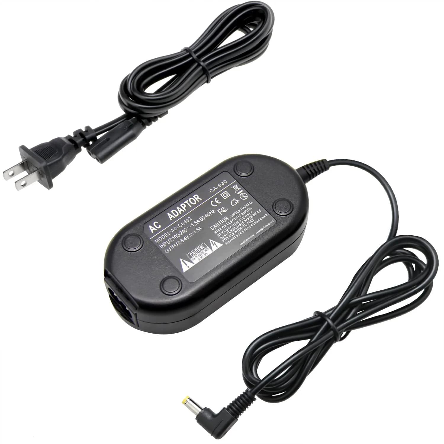 Glorich CA-930 AC Power Adapter for Canon EOS C100 XF100 XF105 XF200 XF205 XF300 XF305 | 8.4V 1.5A | Compact, Certified