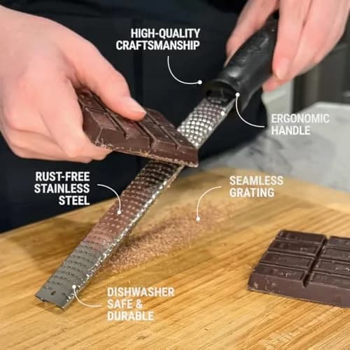 Microplane Classic Twin Pack Zester Grater 25.4 cm (10") | Surgical-Grade Stainless Steel Blade thumbnail 4