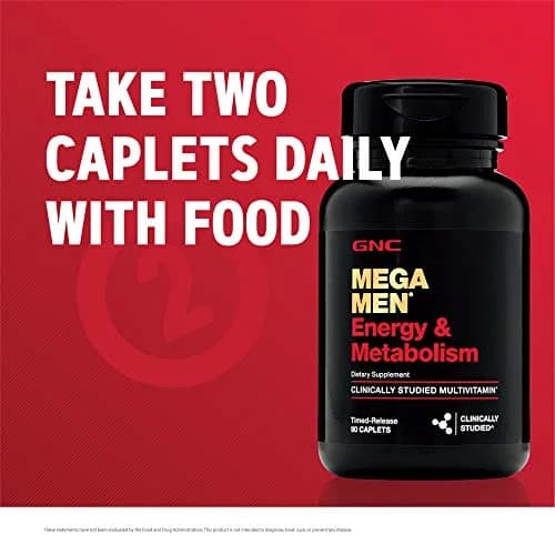 GNC Mega Men Energy & Metabolism Multivitamin 90 Count | Clinically Studied for Men's Health thumbnail 6
