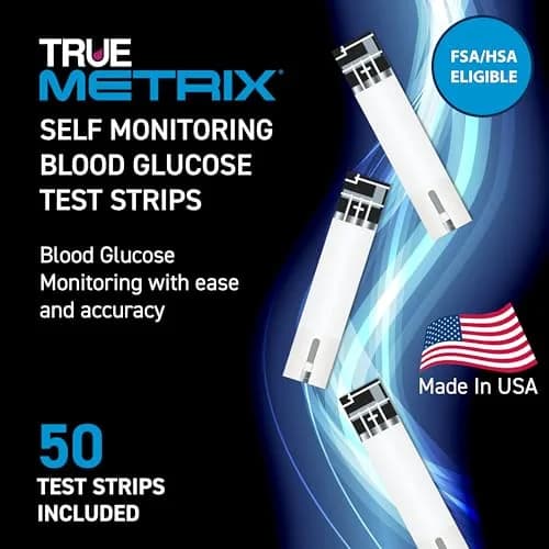 TRUE METRIX Blood Glucose Test Strips 50 Count | Fast & Reliable for Diabetes Monitoring thumbnail 2