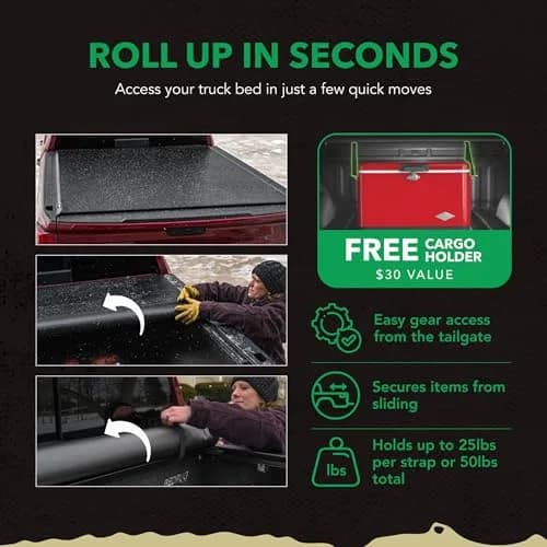 Gator ETX Soft Roll Up Truck Bed Tonneau Cover | Fits 2004-2014 Ford F-150 6' 7" Bed | Weather-Resistant Vinyl thumbnail 7