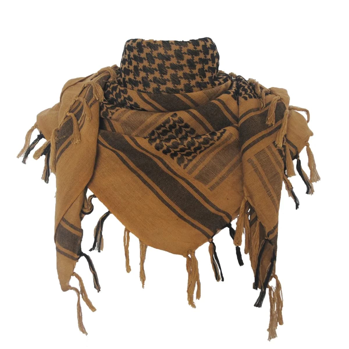 Explore Land Cotton Shemagh Keffiyeh Tactical Desert Scarf for Men Women | Breathable 100% Cotton, Sun & Dust Protection