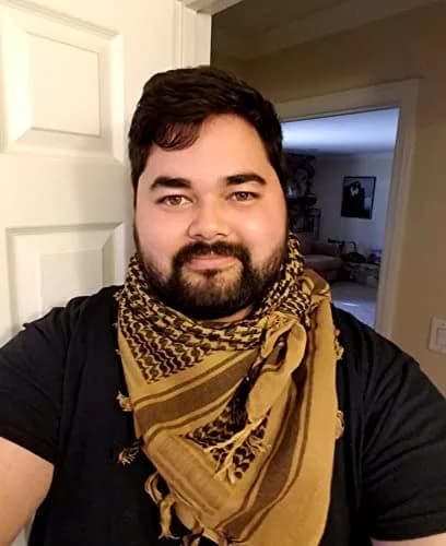 Explore Land Cotton Shemagh Keffiyeh Tactical Desert Scarf for Men Women | Breathable 100% Cotton, Sun & Dust Protection thumbnail 9