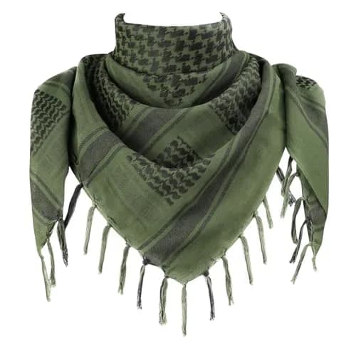 Explore Land Cotton Shemagh Keffiyeh Tactical Desert Scarf for Men Women | Breathable 100% Cotton, Sun & Dust Protection thumbnail 1
