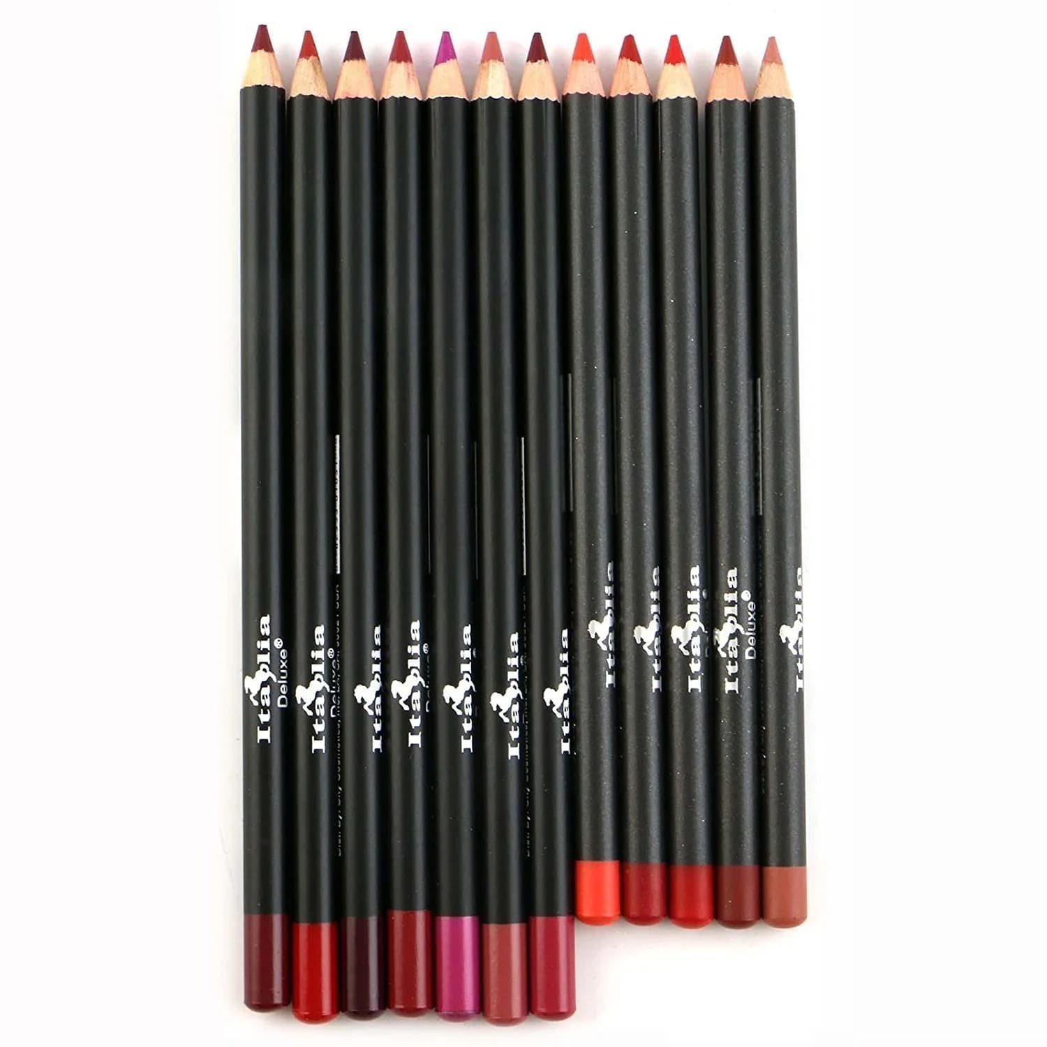 Italia Deluxe Lip Liner Set of 12 | Highly Pigmented, Creamy & Long-Lasting (70-120 chars) - main product image