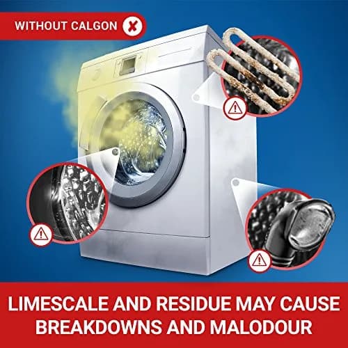 Calgon Tablets 3-In-1 Water Softener, 45 Tablets | Protects Washing Machine & Clothes thumbnail 4