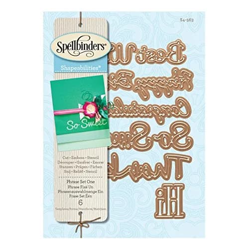 Spellbinders S4-563 Shapeabilities Phrase Set Large Etched Wafer Thin Dies | Cut, Emboss & Stencil 9-Piece Set thumbnail 4