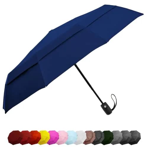 EEZ-Y Windproof Travel Umbrella Auto Open Close 42" | Compact & Wind Resistant thumbnail 1