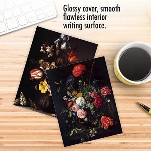 The Best Card Company 10 Mini Blank Floral Notecards | Assorted All Occasions, 4" x 5" thumbnail 5