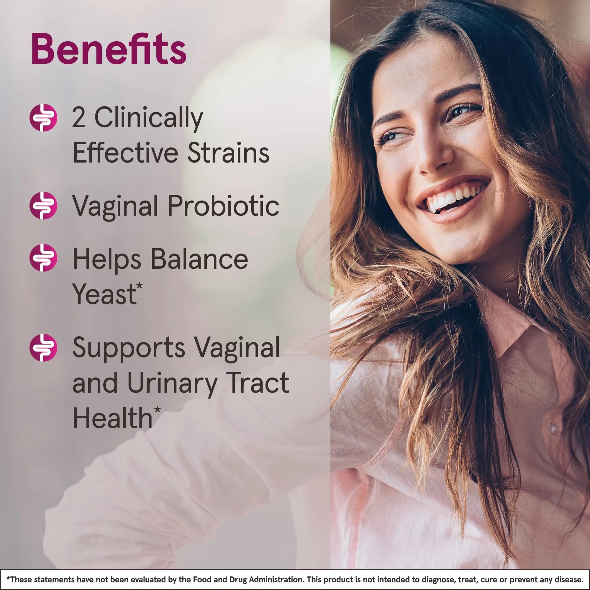 Jarrow Formulas Fem-Dophilus Probiotics Vaginal & Urinary Tract Support 30 Capsules | 1 Billion CFU Clinically Studied Strains - view 4