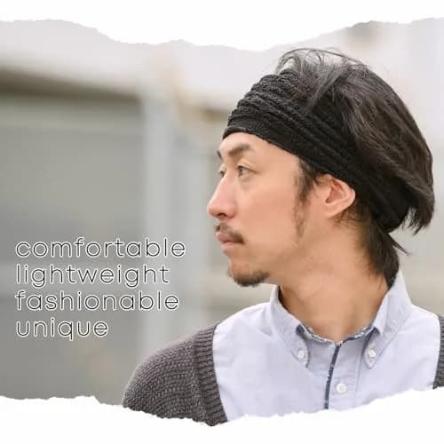 CHARM Headband Lightweight Cotton | Unisex Mesh Hair Accessory for Summer (24x15cm, Fits 56-60cm) thumbnail 8